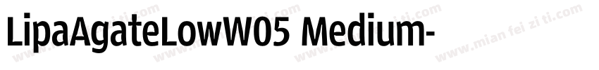 LipaAgateLowW05 Medium字体转换